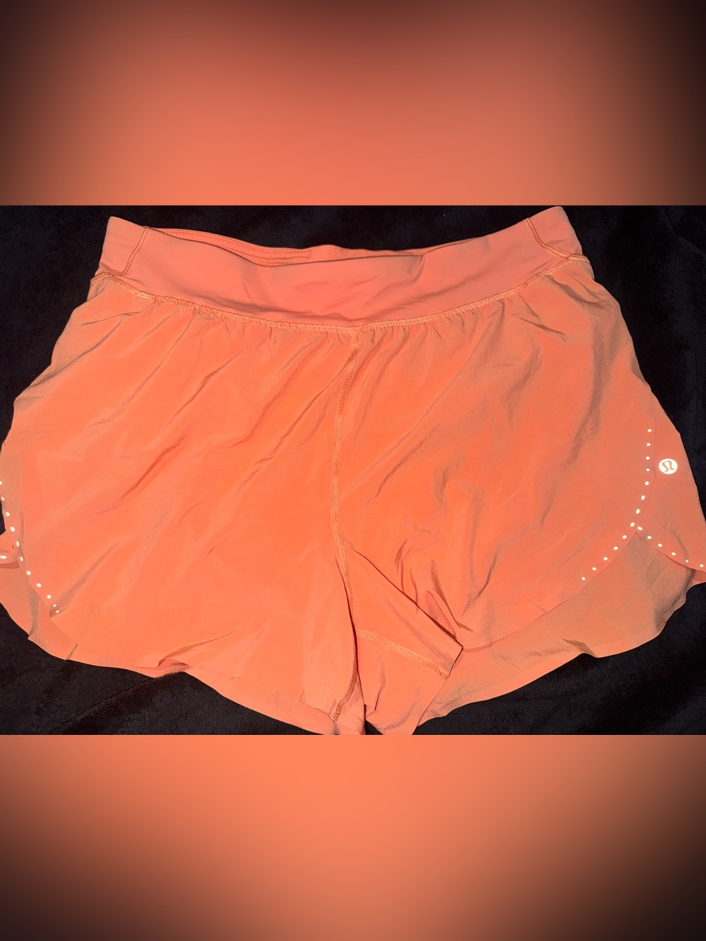 lululemon athletica Coral Orange Athletic Shorts